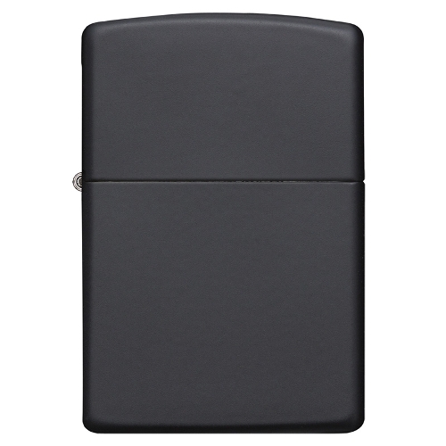 Zippo schwarz matt messing
