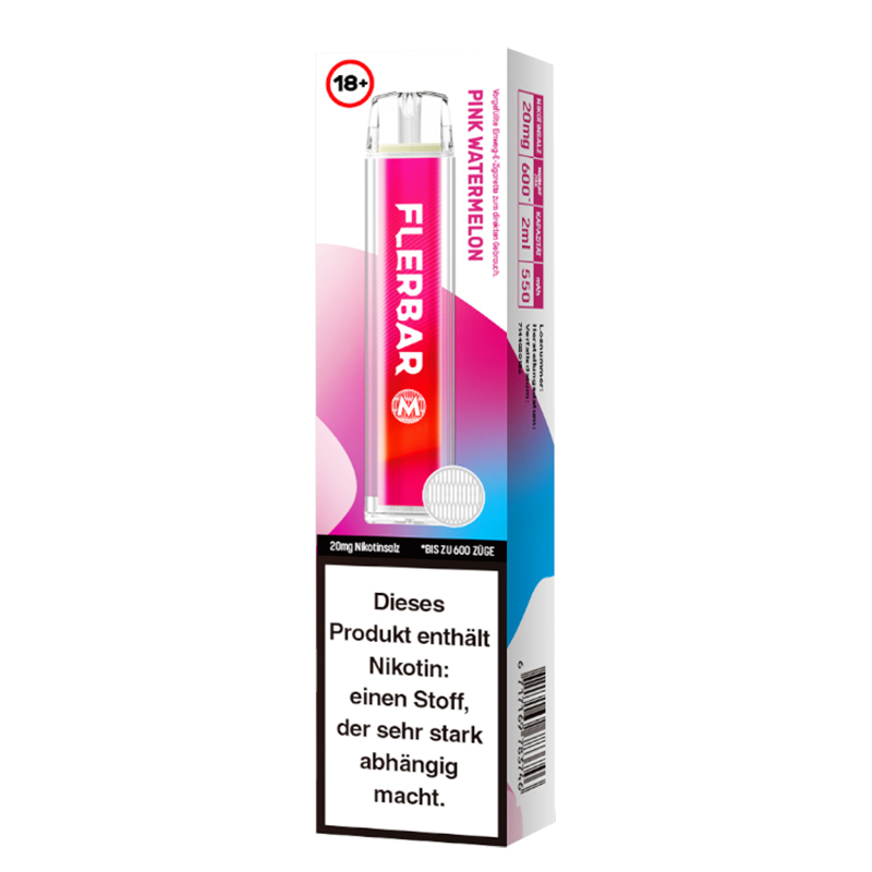 Flerbar Pink Watermelon 20mg Einweg E-Zigarette