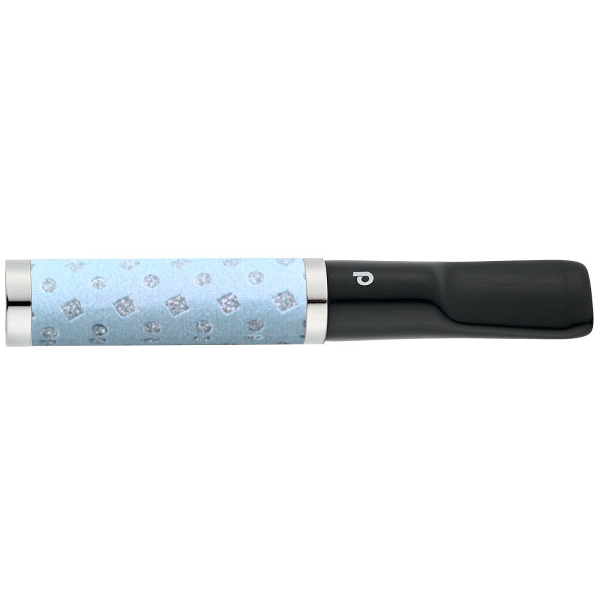 Denicotea Zigarettenspitze Slimline Hellblau Glitzer 6mm