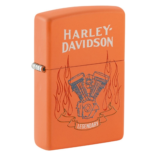 Zippo Harley Davidson Orange Matt
