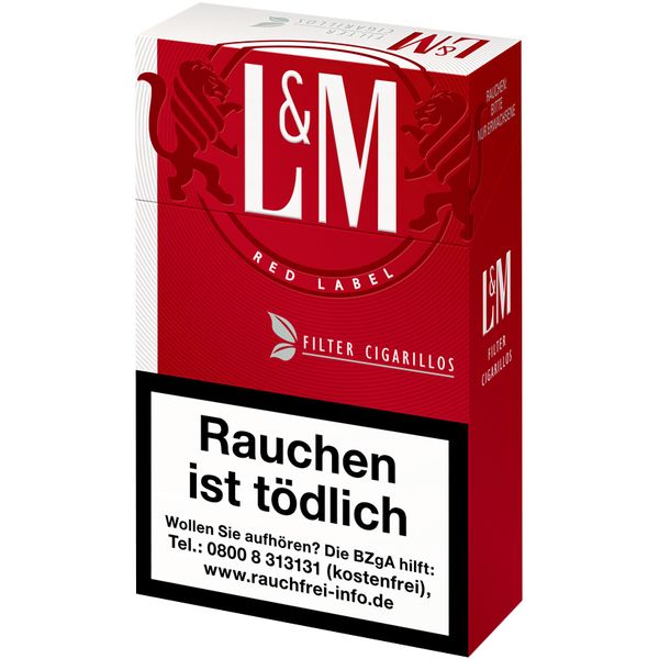 L&M Red Naturdeckblatt Zigarillos Schachtel