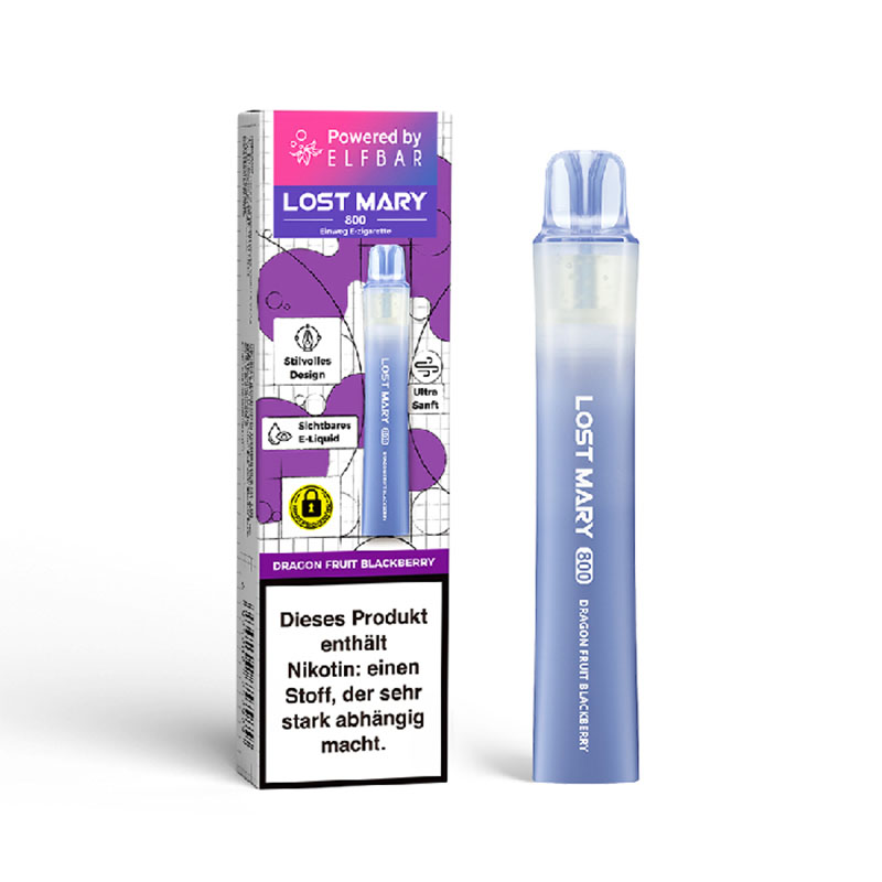 Lost Mary 800 Dragonfruit Blackberry 20mg Einweg E-Zigarette