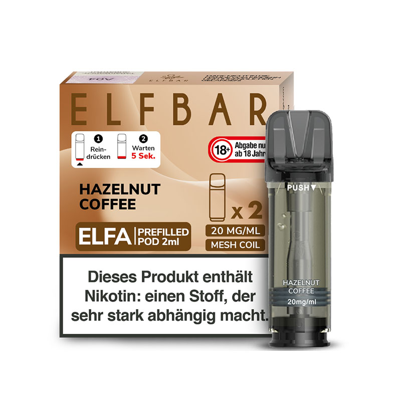 Elfbar Elfa Pods Hazelnut Coffee - 20mg Nikotin