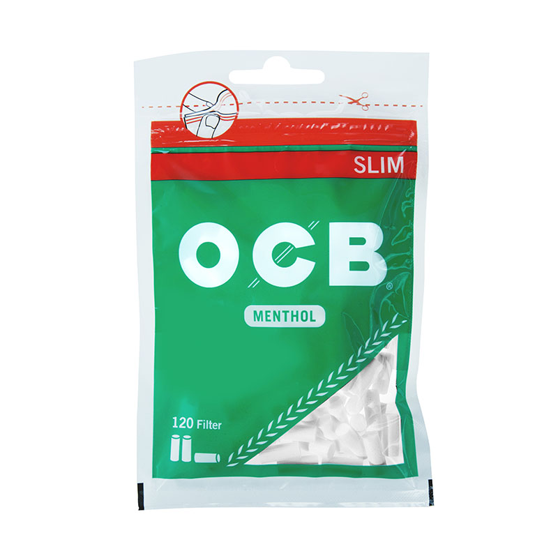 OCB Menthol Filter Slim Beutel