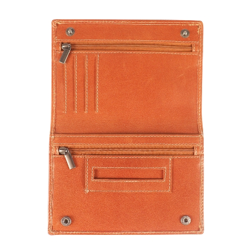 Feinschnitt-Tasche Alpenleder Sepp Leder cognac