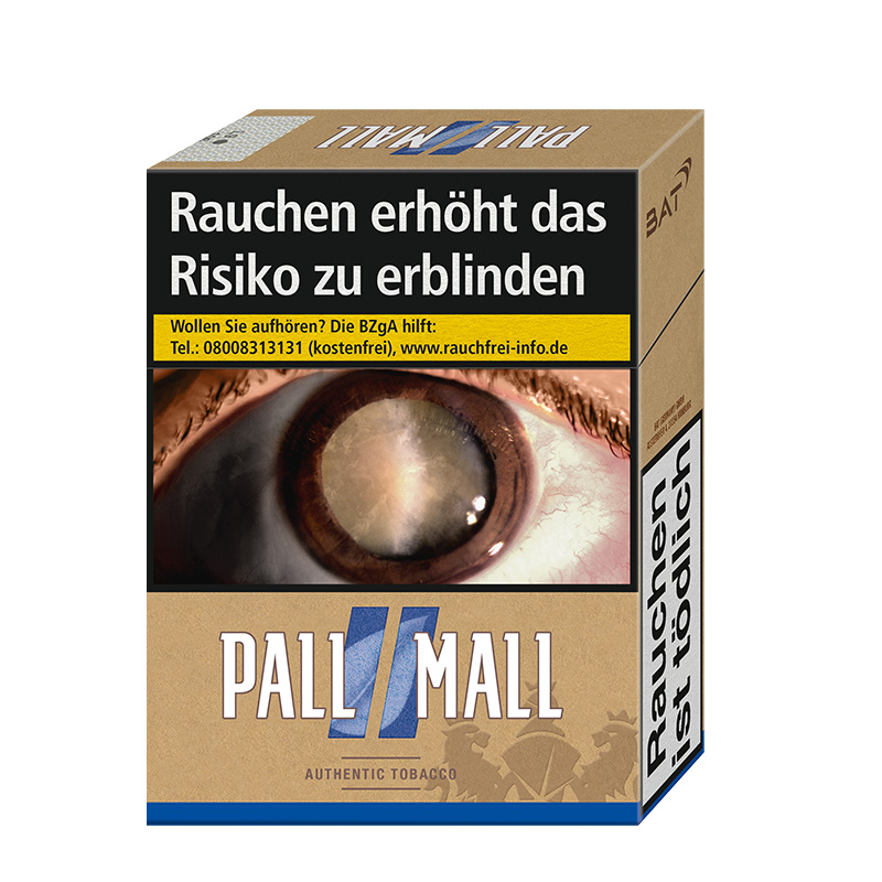 Pall Mall Authentic Blue XXL Zigaretten Schachtel
