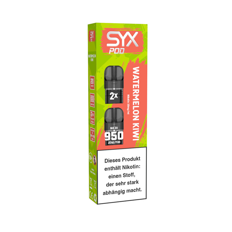 Syx Pod Watermelon Kiwi 20mg Prefilled Pods