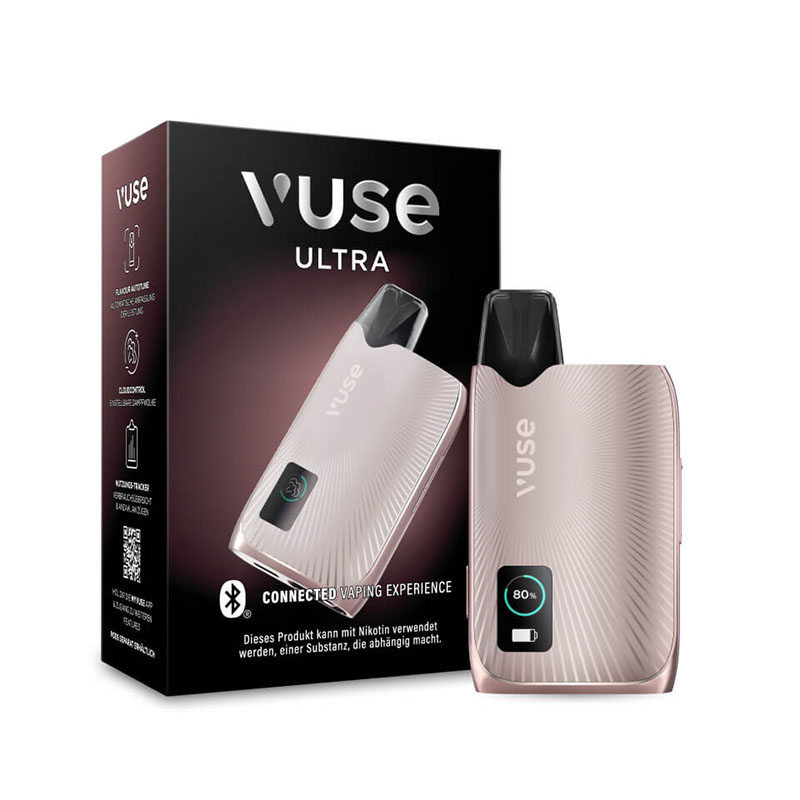Vuse Ultra Device Pearl Rose E-Zigarette Verpackung + Gerät