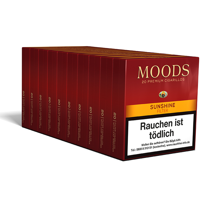 Dannemann Moods Sunshine Filter 20er Zigarillos Gebinde