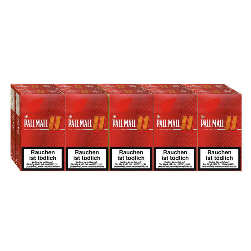 Pall Mall Red XL Zigarillos Naturdeckblatt Stange