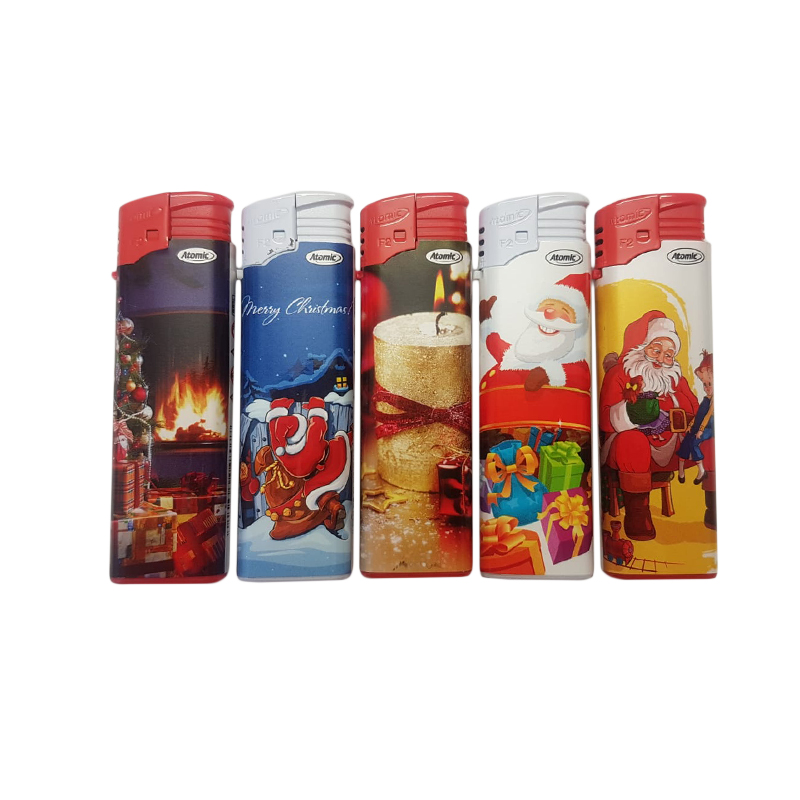 Feuerzeug Atomic Motiv Weihnachten