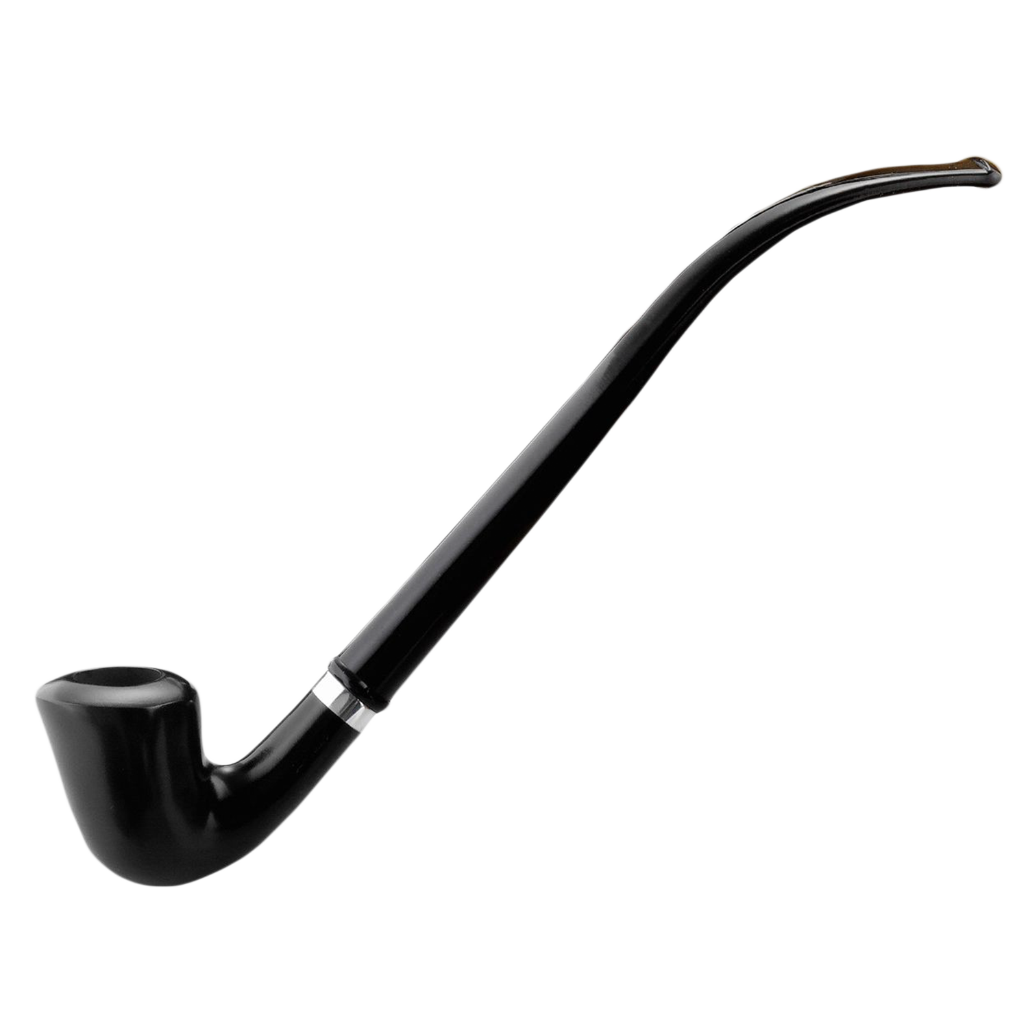 Pfeife Capitello Lese Bent schwarz 27 cm