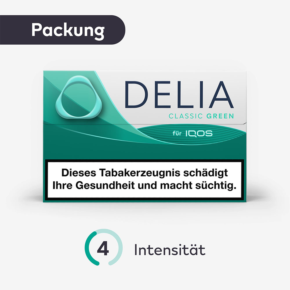 DELIA Classic Green Sticks Packung