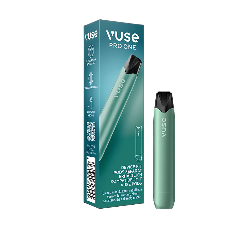 Vuse Pro One Device Pen Aqua E-Zigarette Verpackung + Device
