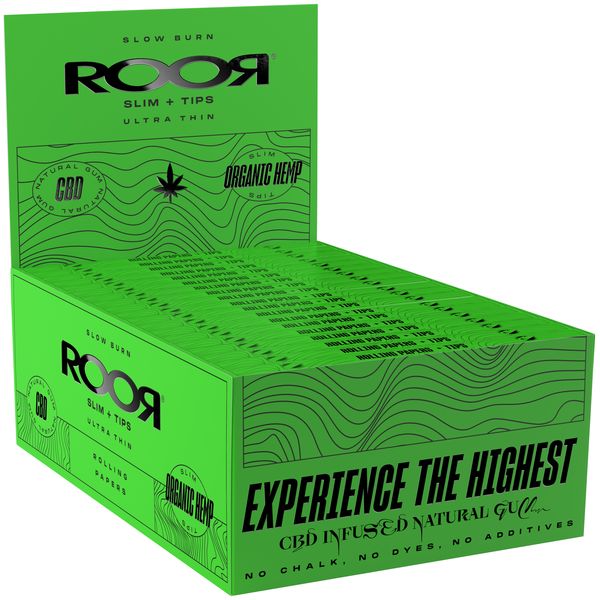 Roor Organic Slim + Tips Zigarettenpapier Gebinde