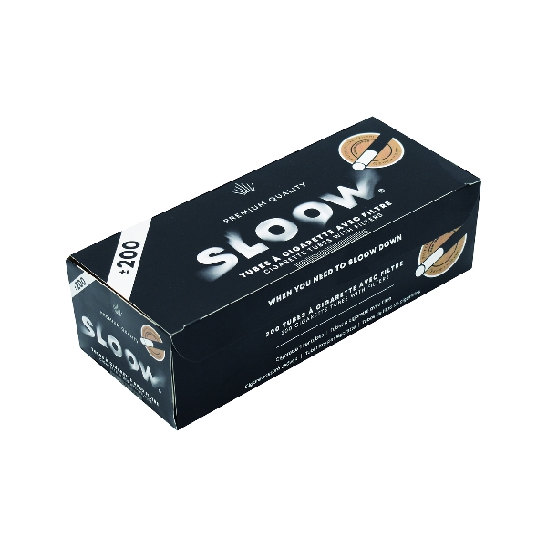 SLOOW Black Filterhülsen 200 Packung