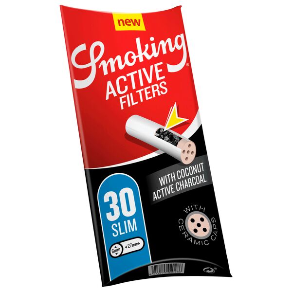 Smoking Slim Active Filter 6 mm Packung