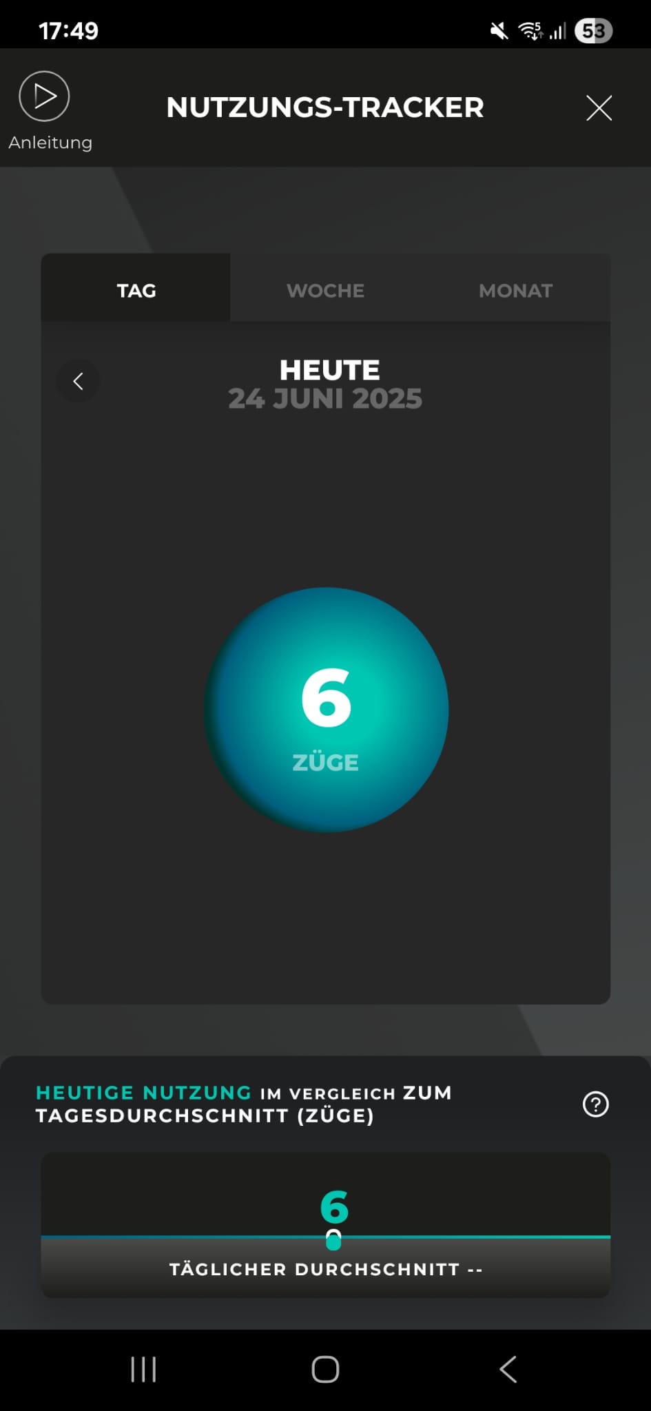 VUSE-Ultra-Nutzungstracker