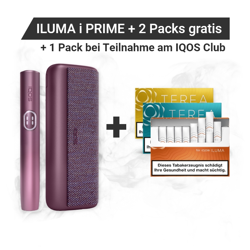 IQOS ILUMA i Prime Garnet Red + Gratis TEREA Packs