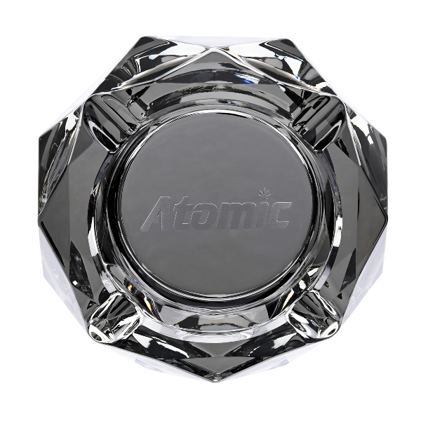 Atomic Glas Aschenbecher Black Diamant