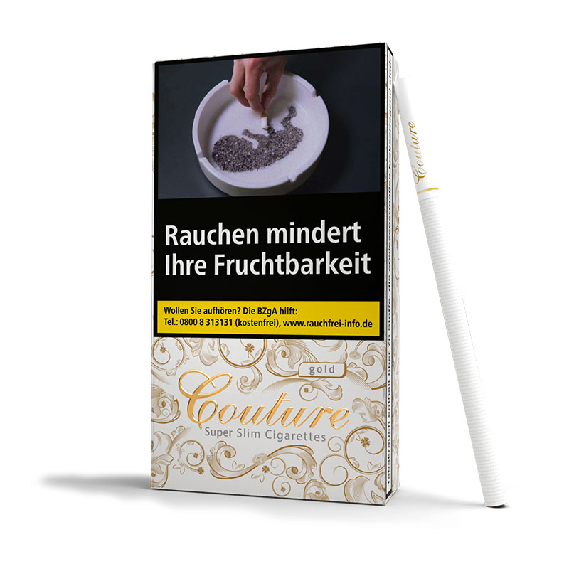 Couture Gold Zigaretten Schachtel