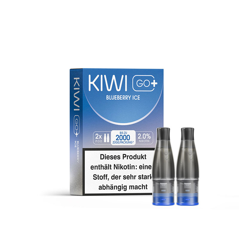 KIWI Go+ 20mg Prefilled Pods Packung Blueberry Ice