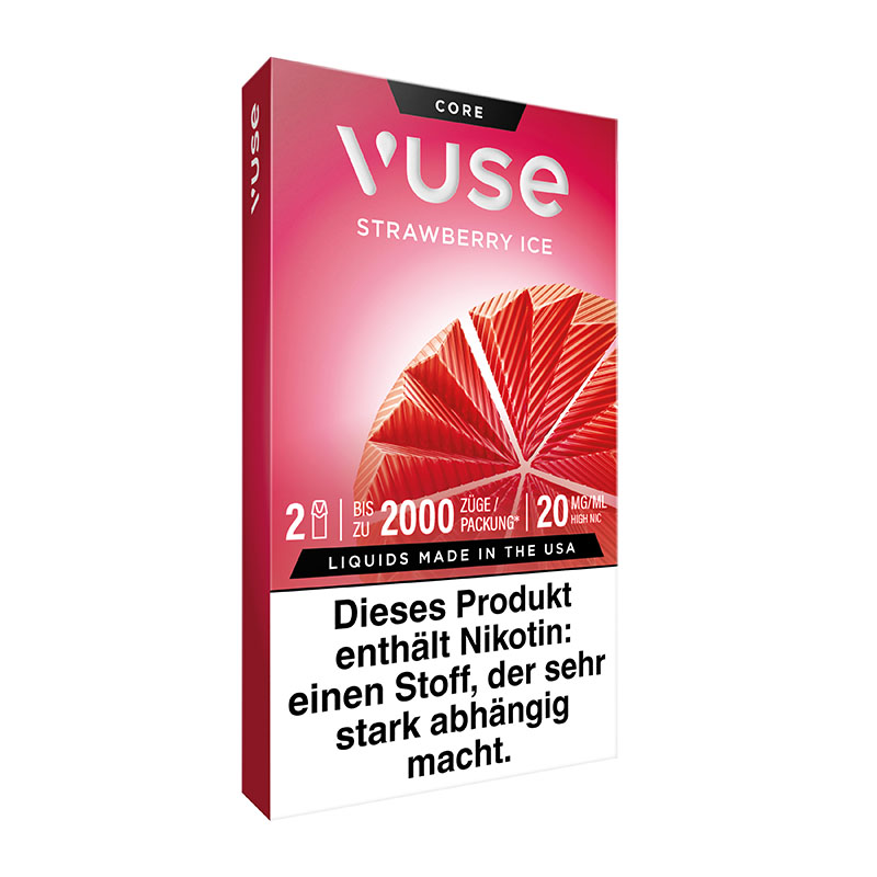 Vuse Strawberry Ice 20mg Prefilled Pods Side