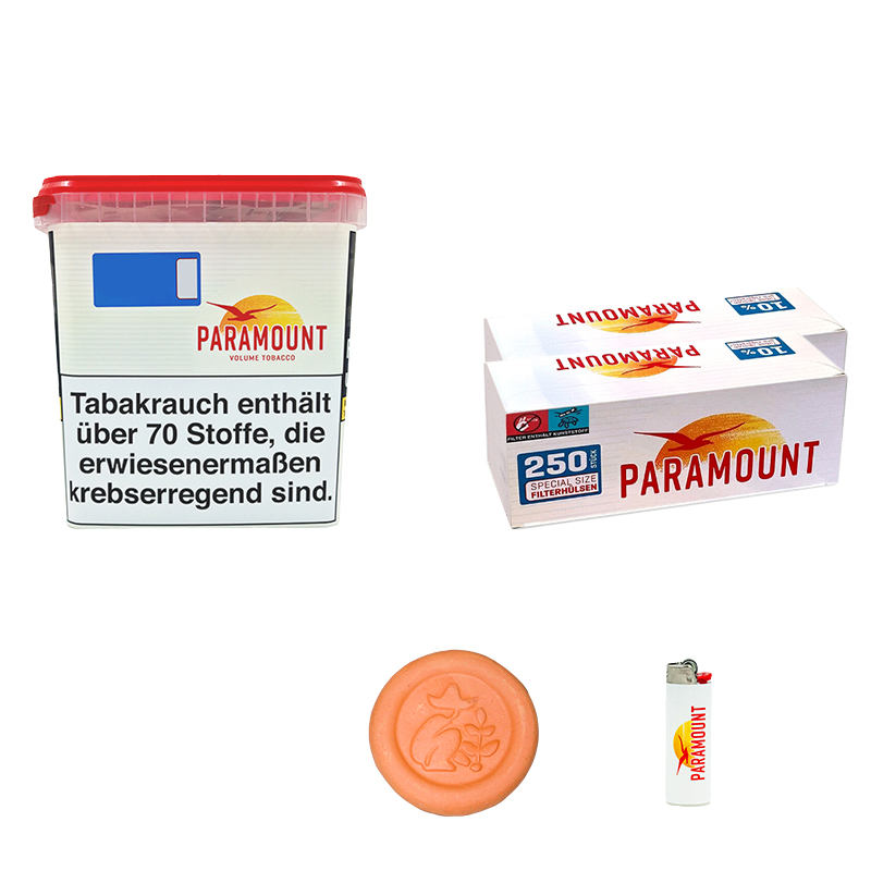 Paramount Volumentabak Giga Eimer Aktion Small Paramount Feuerzeug mit Befeuchter