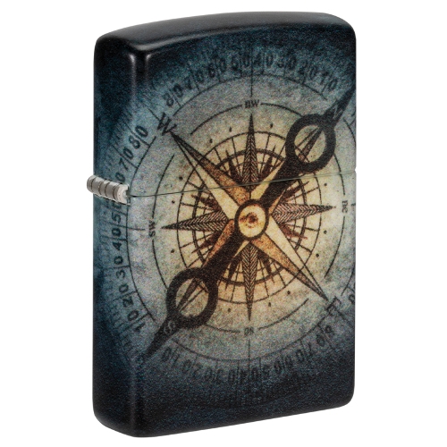 Zippo schwarz matt Compass Ghost