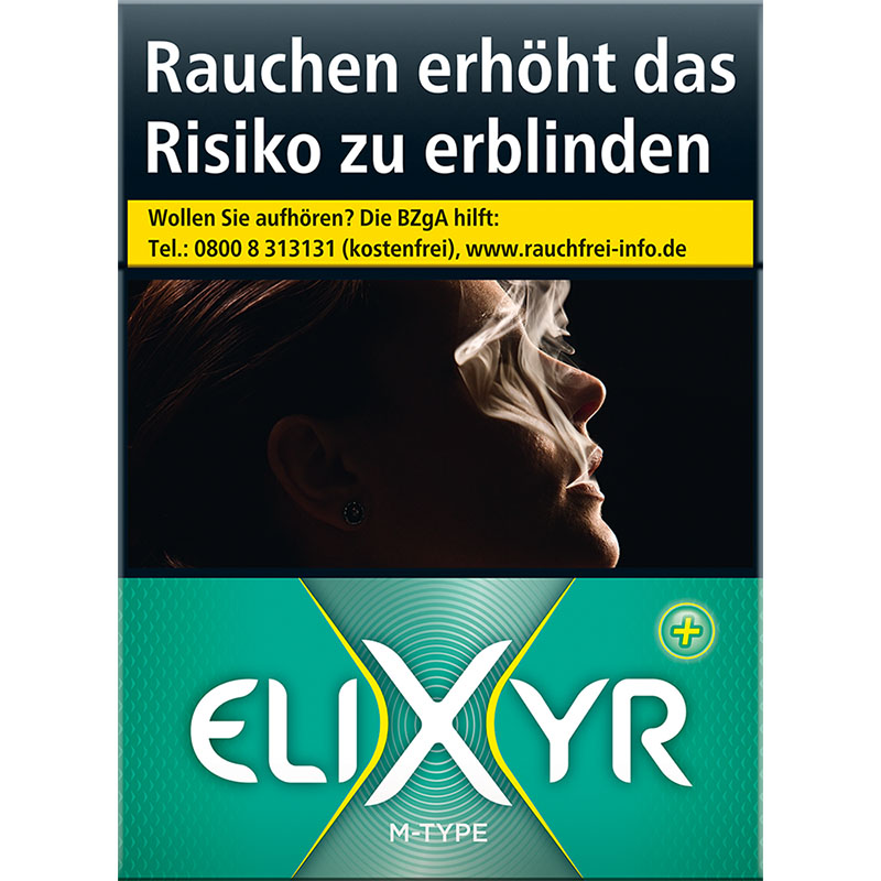Elixyr Green+ XXL Zigaretten Schachtel
