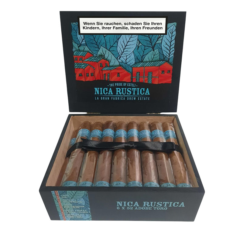 Drew Estate Nica Rustica Adobe Toro Zigarren Kiste