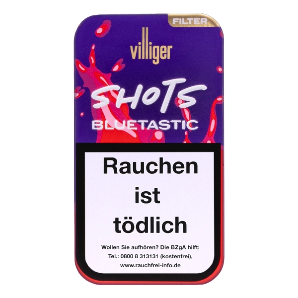 Villiger Shots Bluetastic Zigarillos Schachtel
