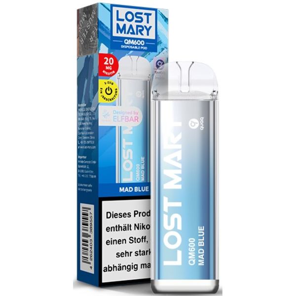 Lost Mary QM600 Mad Blue CP Einweg E-Zigarette