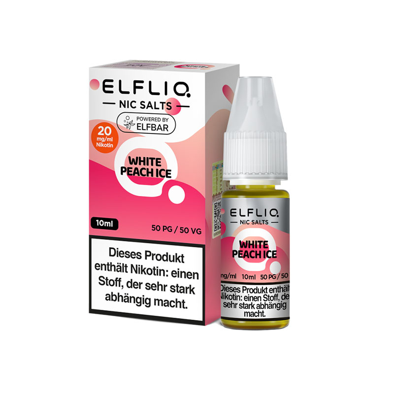 Elfbar Elfliq White Peach Ice 20mg Nikotinsalz