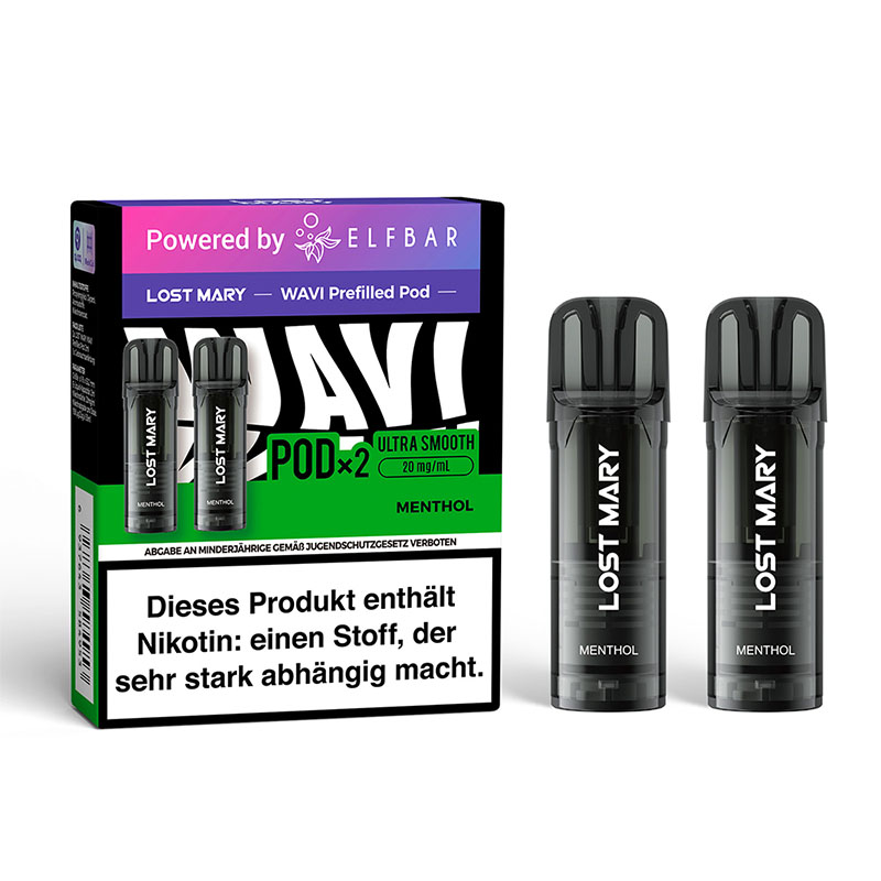 Lost Mary Wavi Menthol 20mg Prefilled Pods Packung