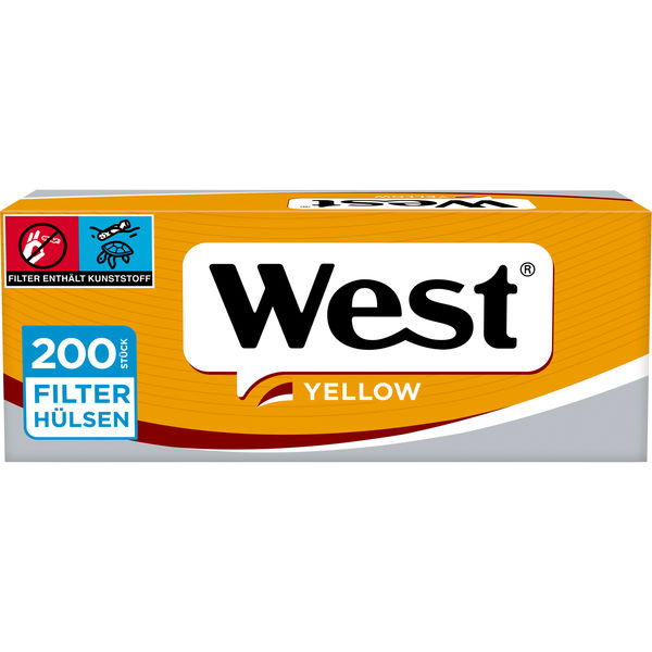 West Yellow King Size Filterhülsen Packung