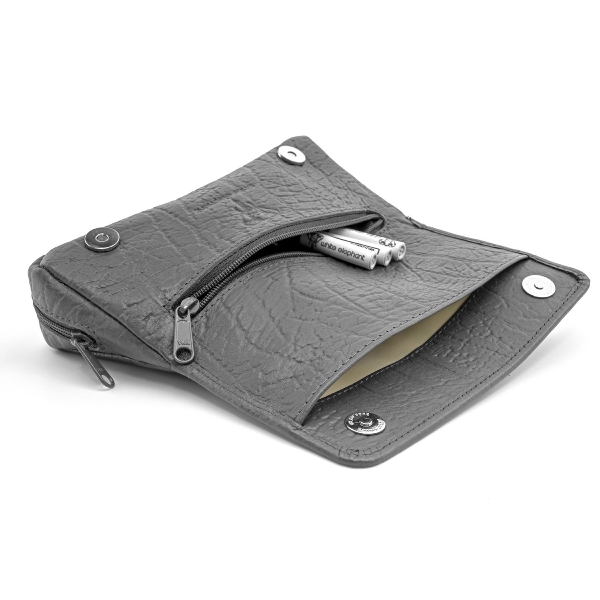 White Elephant Loxo Leder Grau 1er Pfeifentasche innen