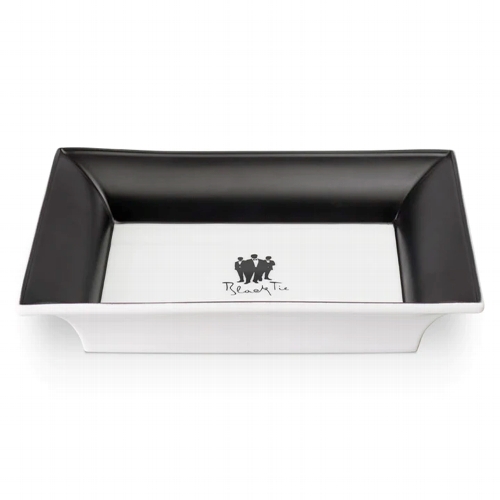 Zigarrenaschenbecher Porzellan Black Tie