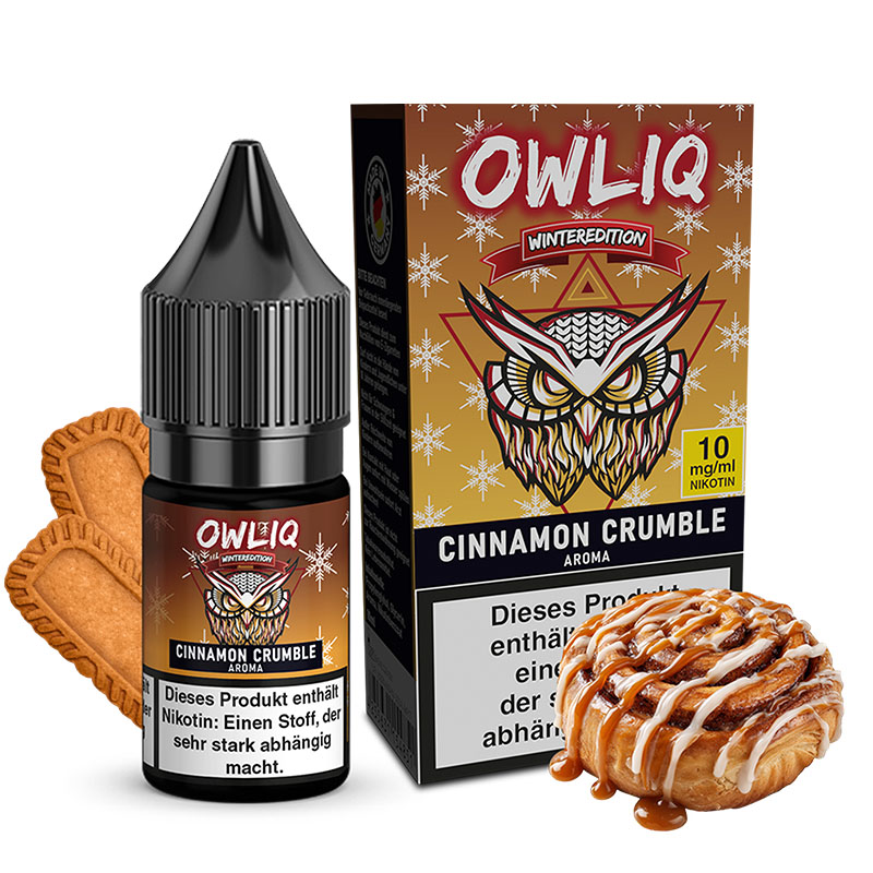 Owliq Cinnamon Crumble Winter Edition 10mg Nikotinsalz Liquid