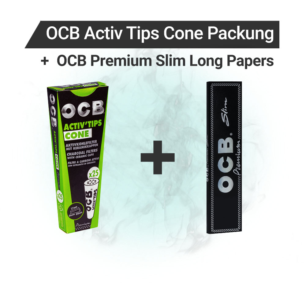 OCB Activ Tips Cone + Premium Long Slim Angebot
