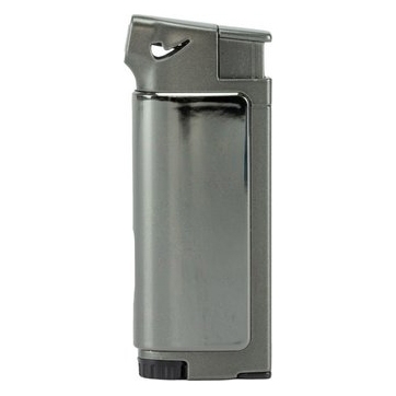 Jean Claude Dundee Pfeifenfeuerzeug mit Stopfer Grau Grau