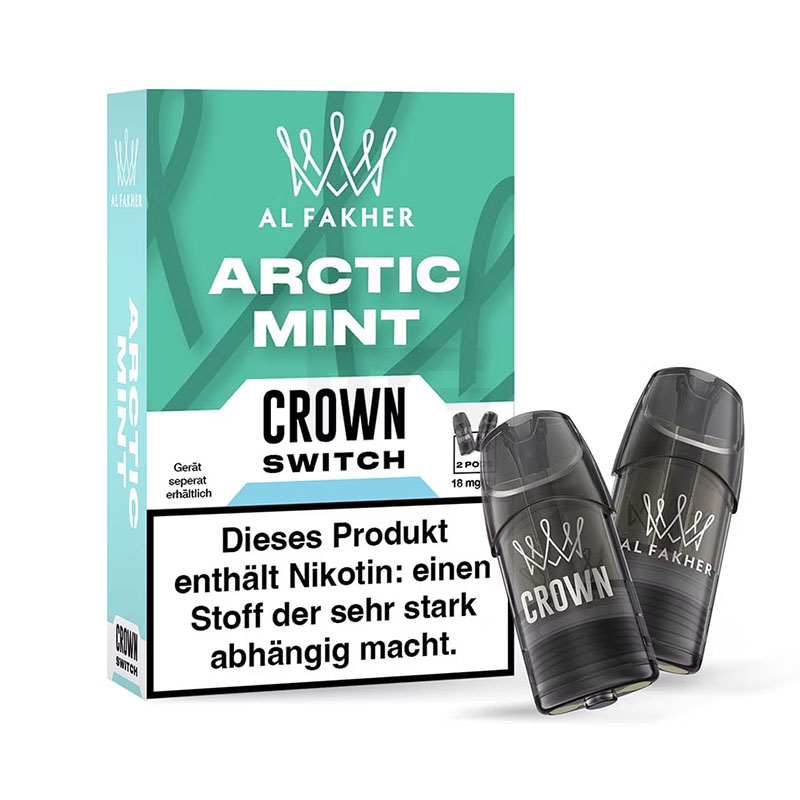 Al Fakher Crown Switch Arctic Mint Prefilled Pods Packung