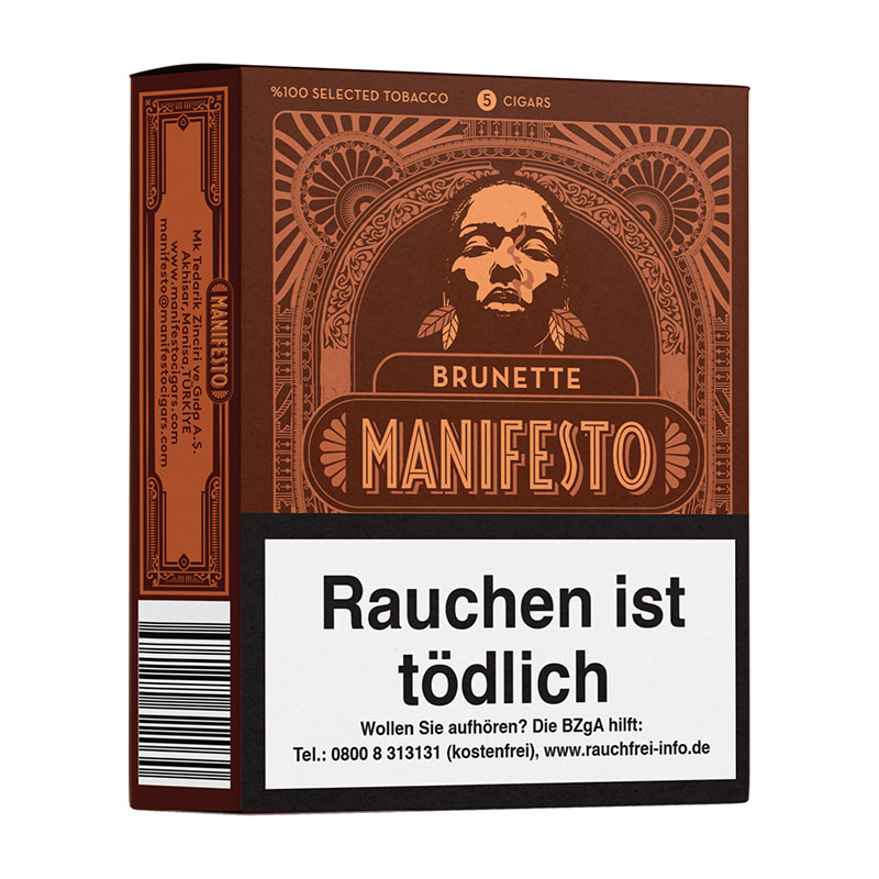 Manifesto Brunette Zigarillos Schachtel