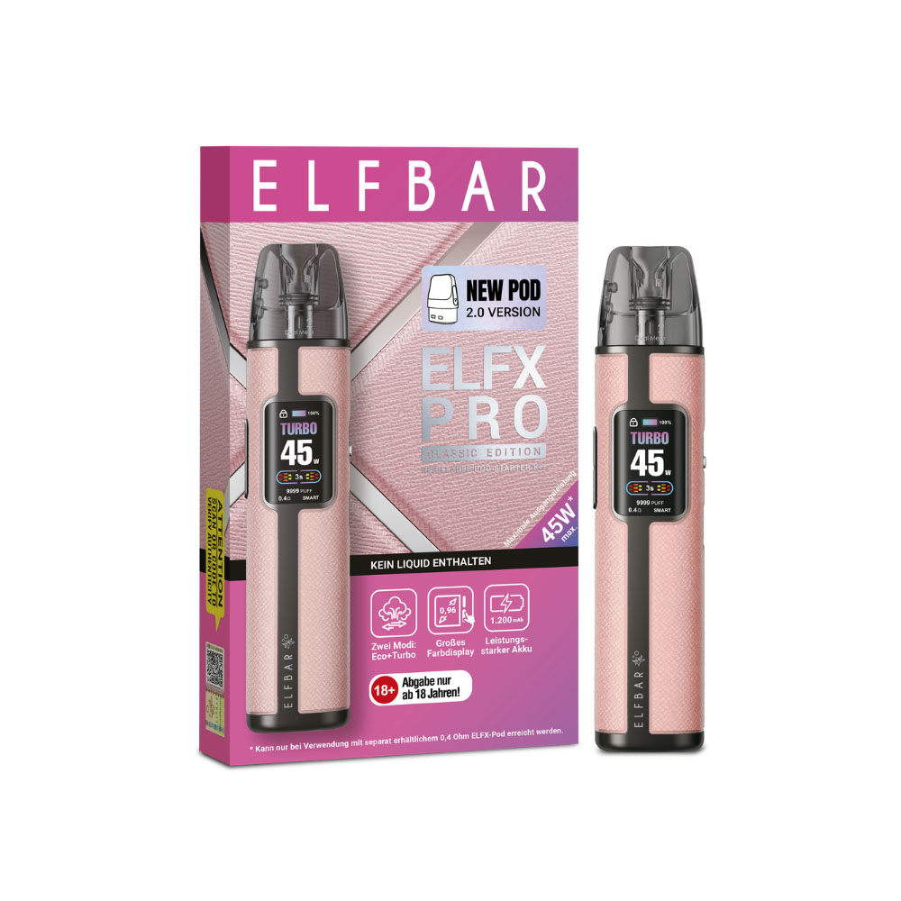 Elfbar Elfx Pro Kit Pink E-Zigarette