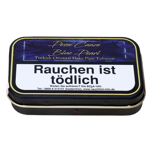 Pesse Canoe Blue Pearl Flake Pfeifentabak Dose