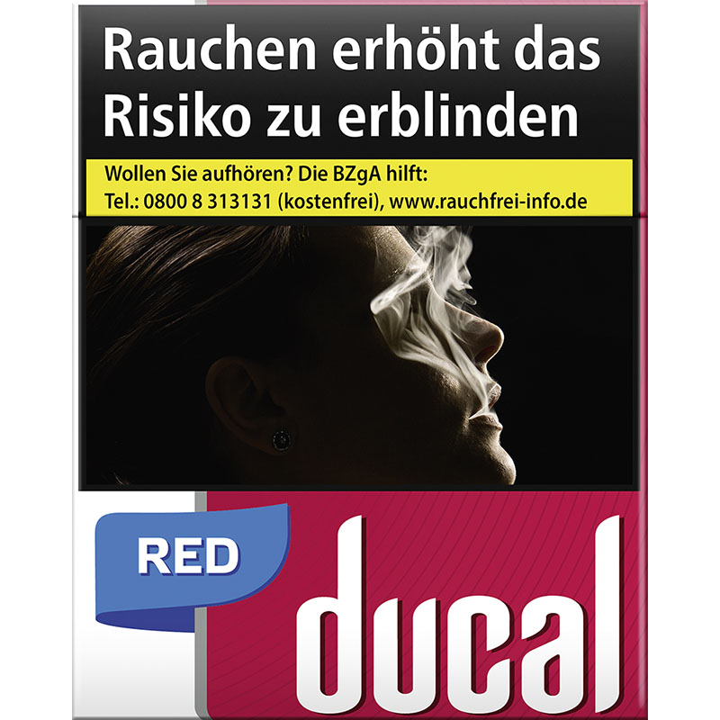 Ducal Red XXXL Zigaretten Schachtel