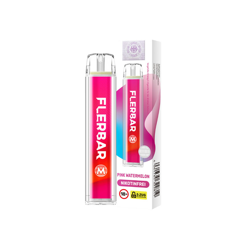 Flerbar Pink Watermelon 0mg Einweg E-Zigarette