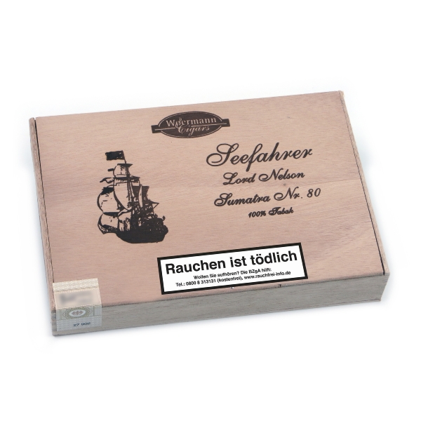Seefahrer Lord Nelson No. 80 Sumatra Zigarren Kiste