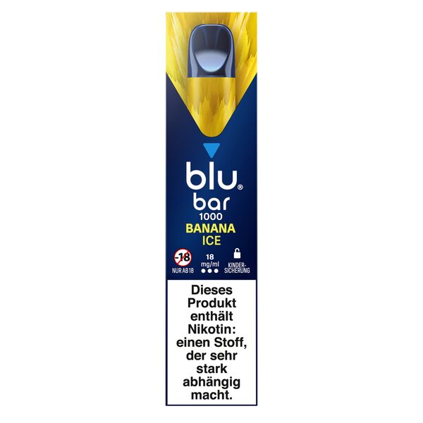 Blu bar 1000 Banana Ice 18mg Einweg E-Zigarette