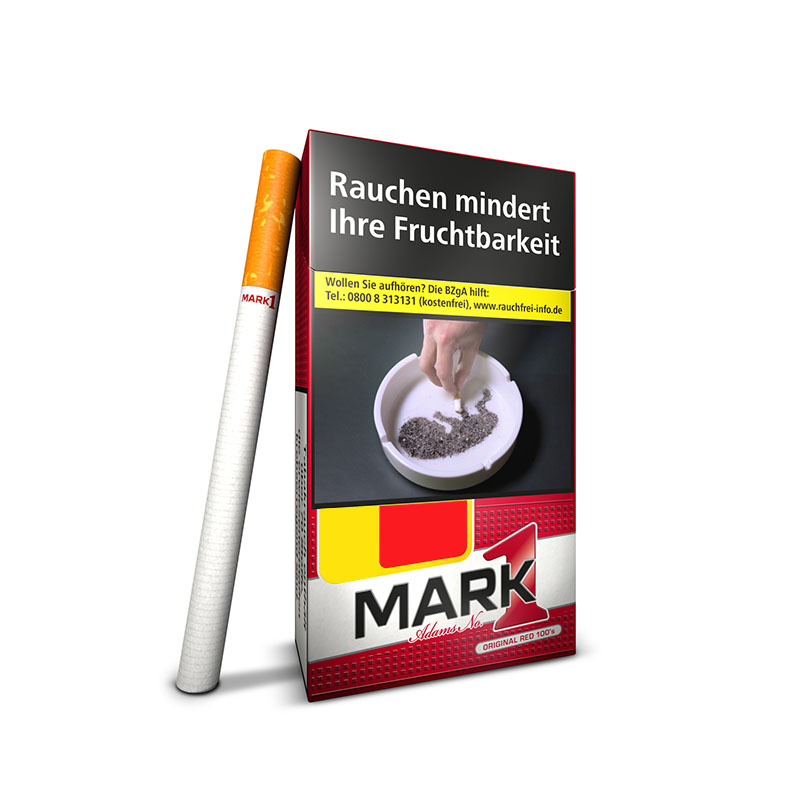 Mark Adams No. 1 Red 100er Zigaretten Schachtel